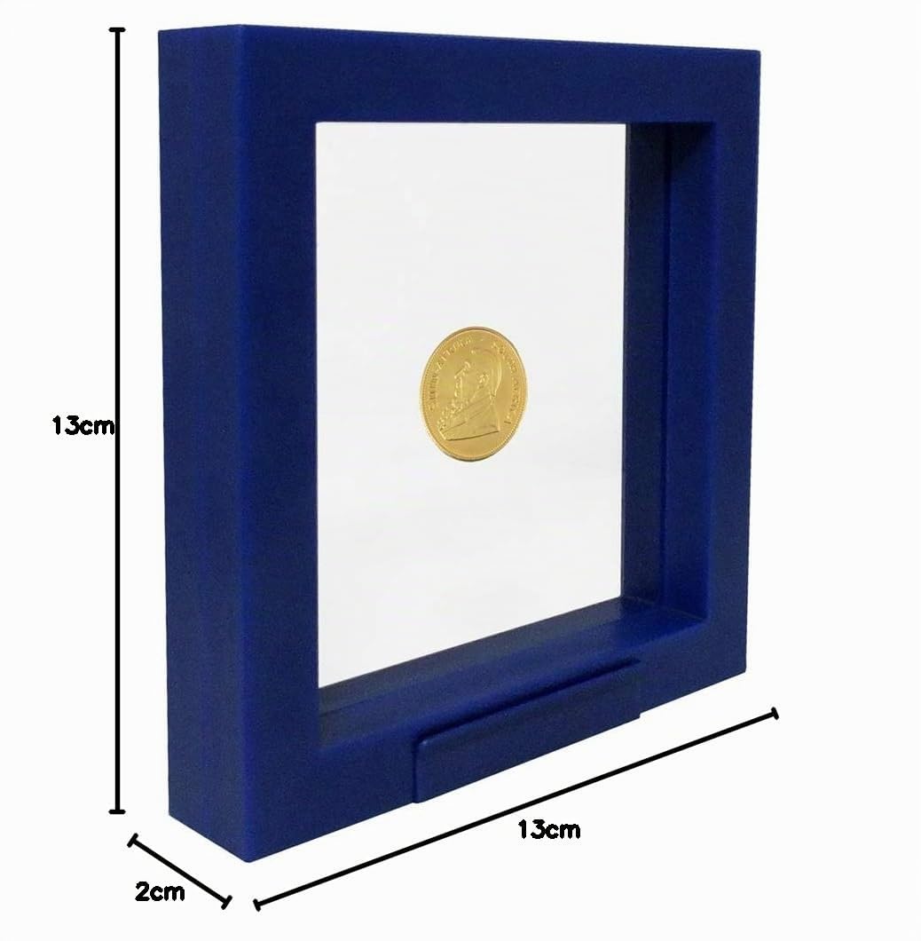 Safe 4501 cornice fluttuante blu 13x13 cm espositore monete