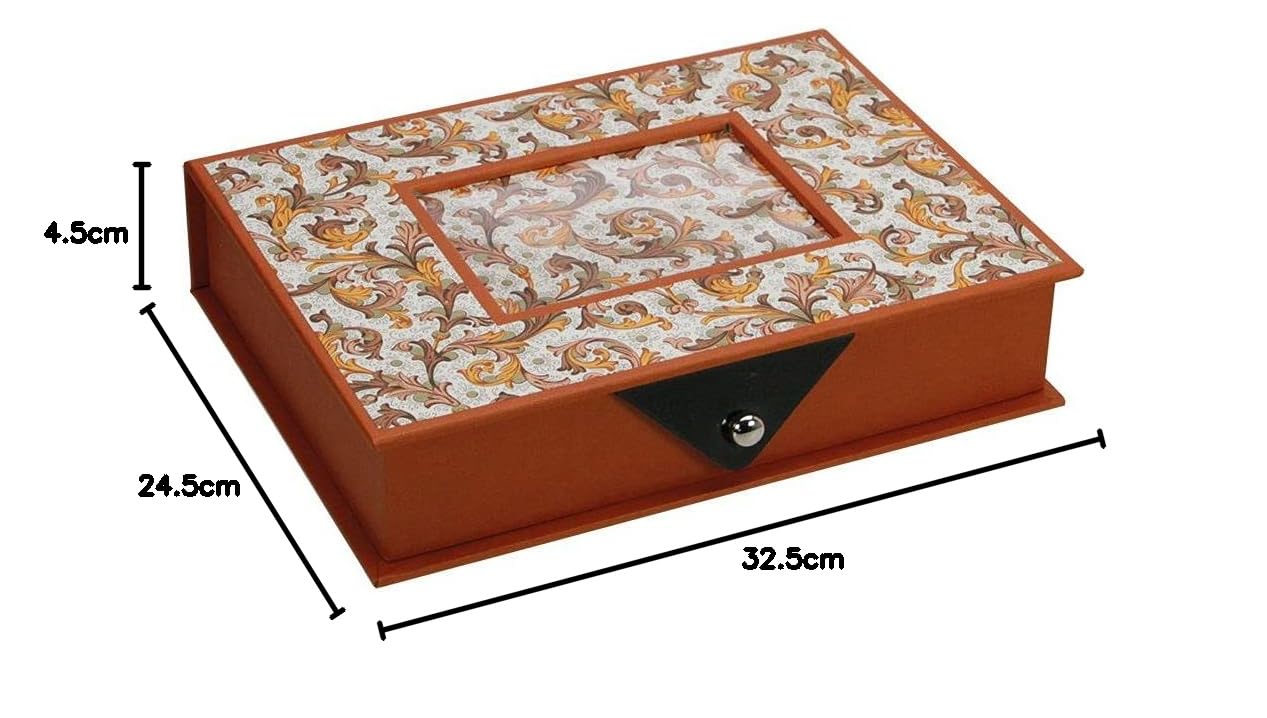 SAFE Leonardo 4008 Scatola Gioielli Carta Marmorizzata Oro