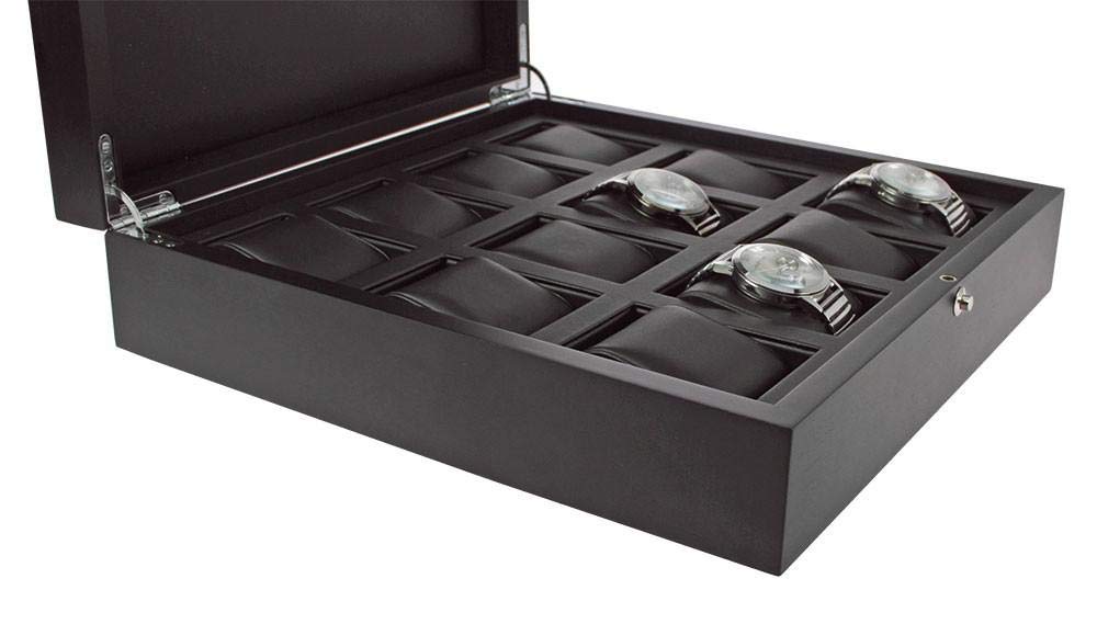 Safe Uhren Schmuck 252 portaorologi legno 12 orologi antracite