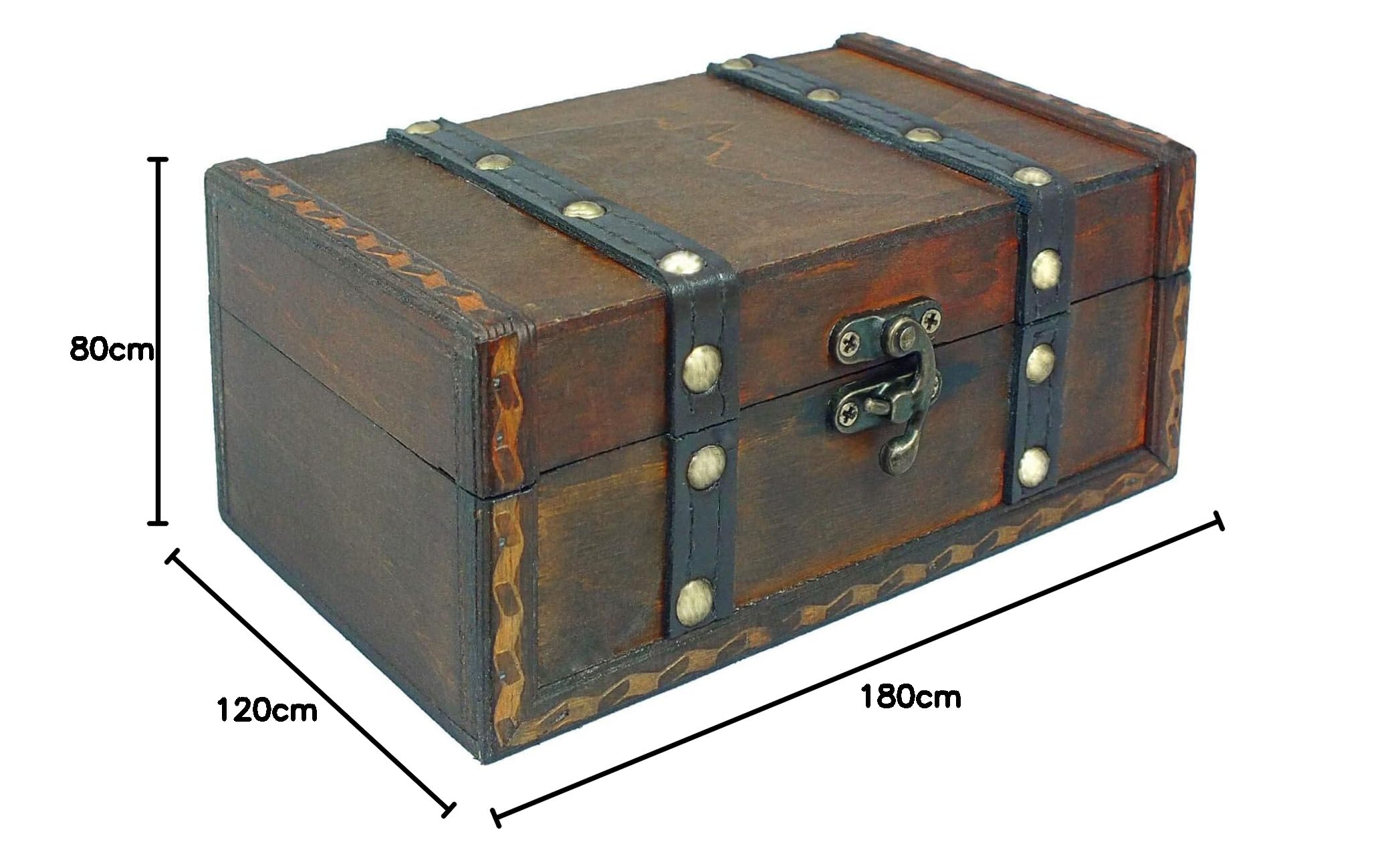 Safe Sammelboxen 180x120x80 mm scrigno legno bauletto