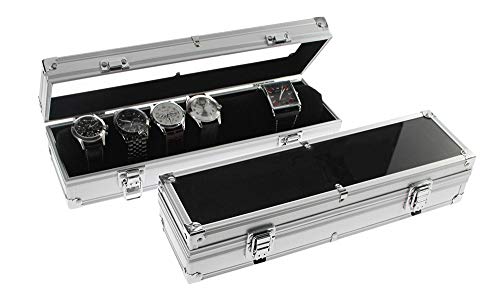 SAFE 255 portaorologi alluminio 7 orologi 330x75x90 mm