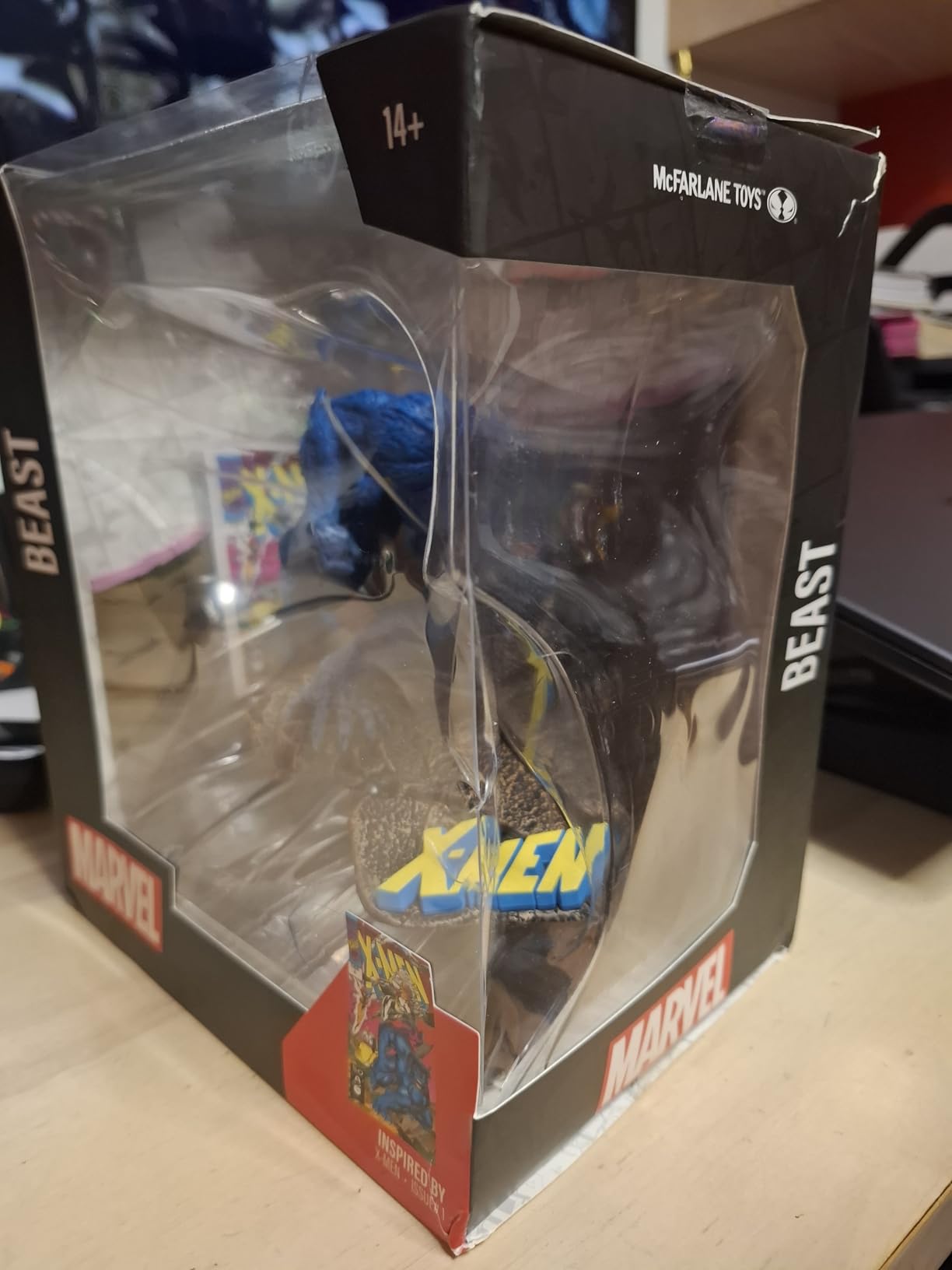 McFarlane Marvel Beast statua 1:10 con scena X-Men #1