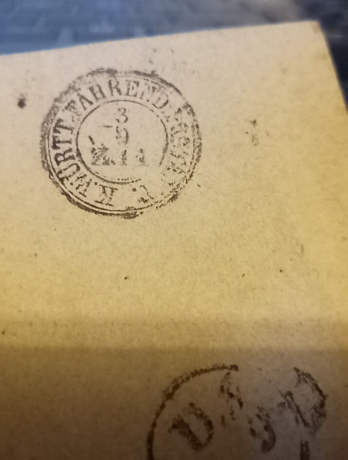TS Collezionismo Filatelia Busta 1866 Stoccarda 3 Kreuzer