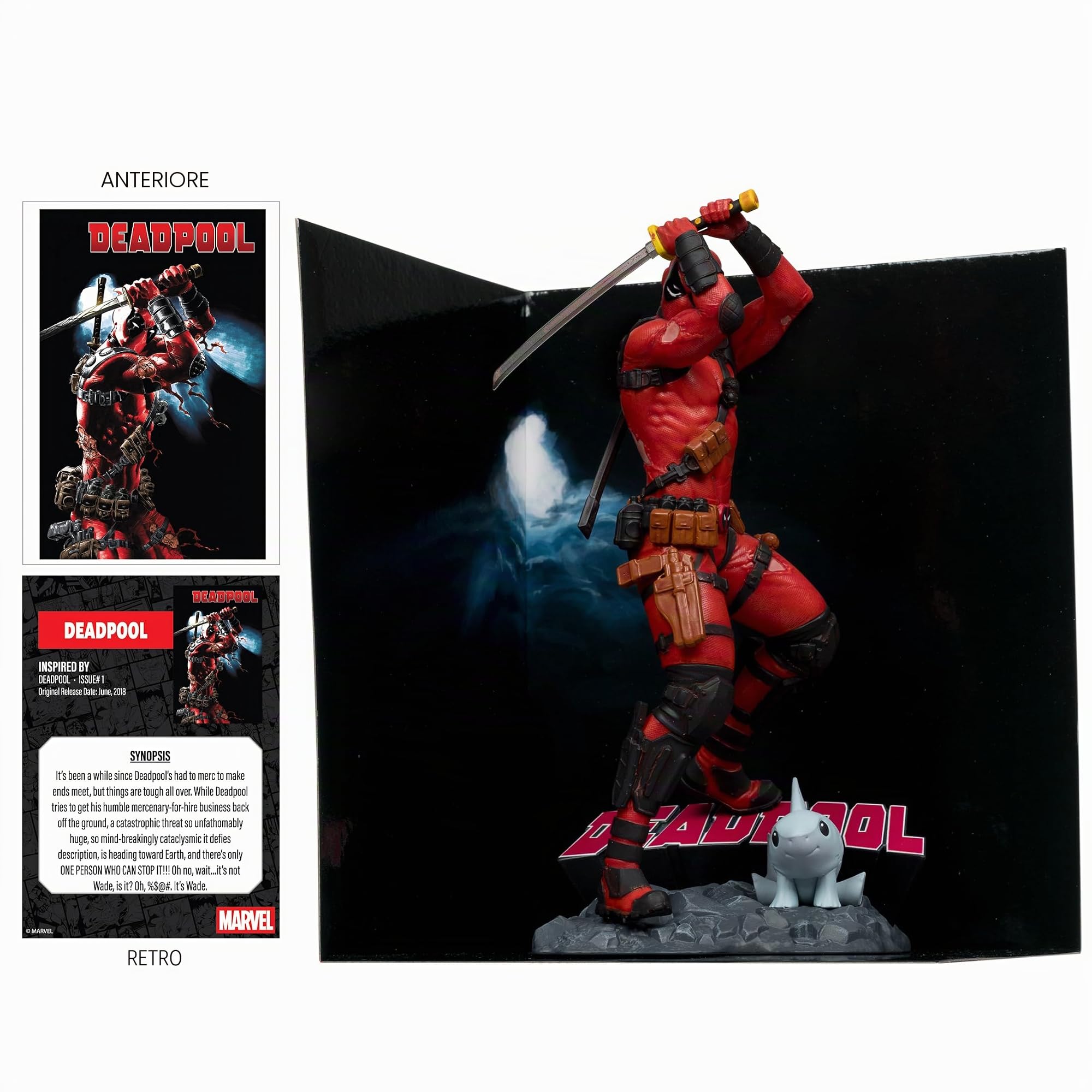 McFarlane Marvel Deadpool 1:10 statua con scena Deadpool #1