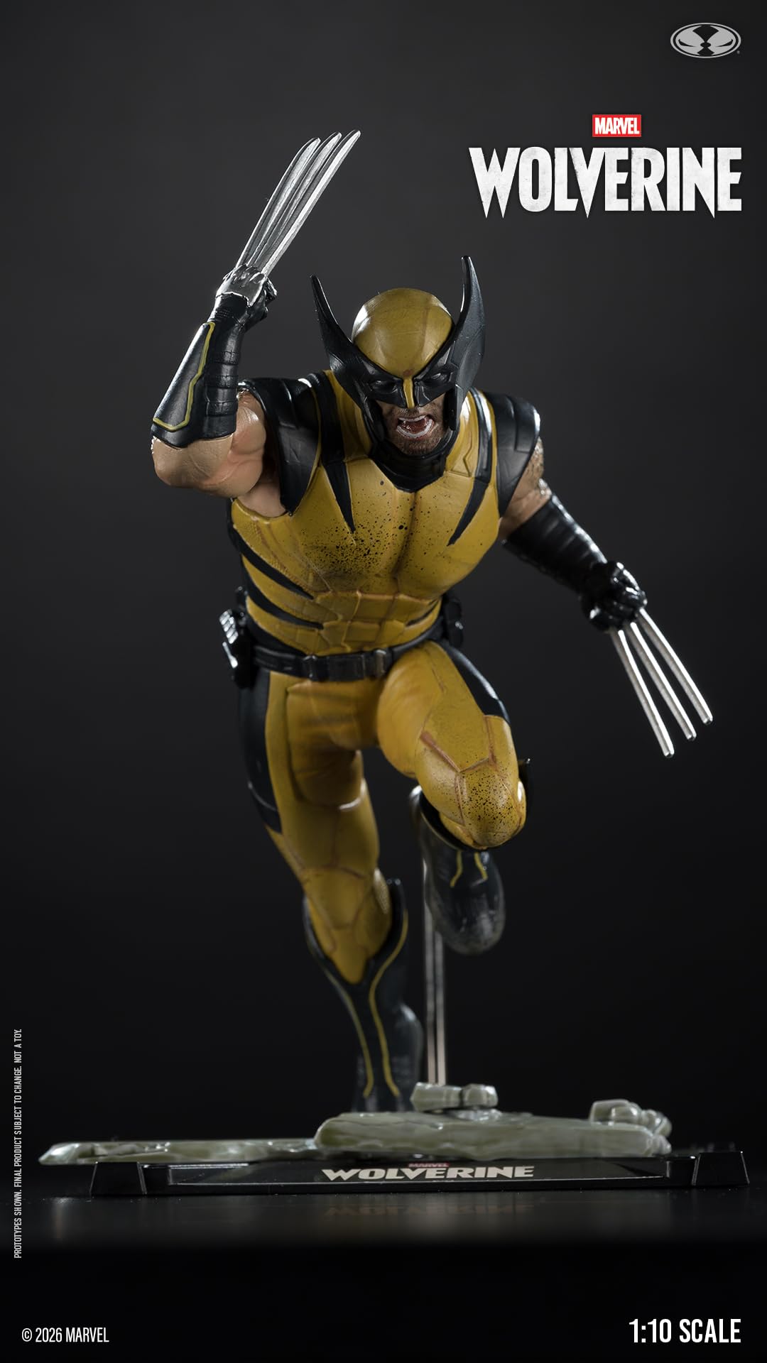 McFarlane Marvel Statua Wolverine Game 1/10 Etichetta Oro