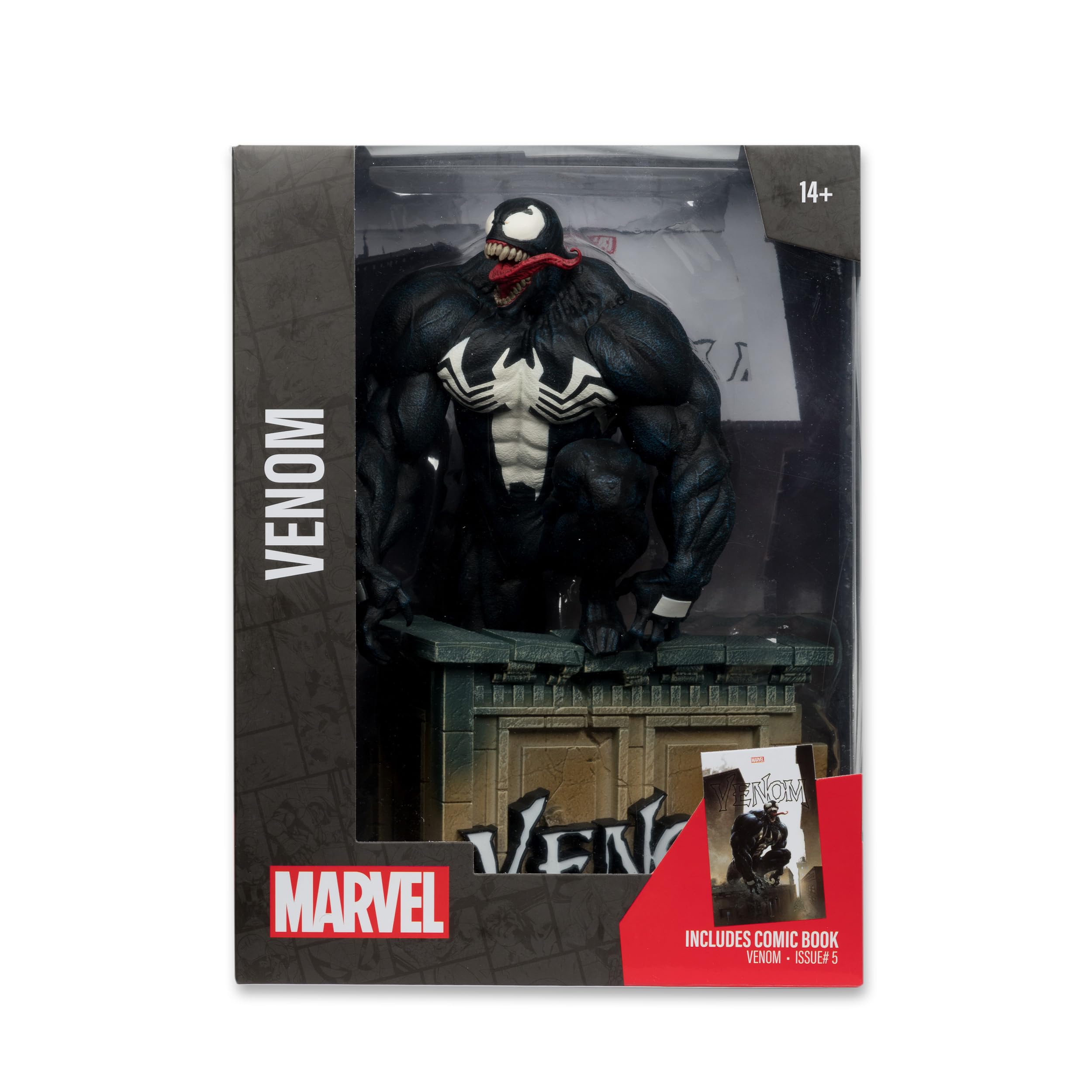 McFarlane Marvel Venom #5 figure 1:6 con fumetto