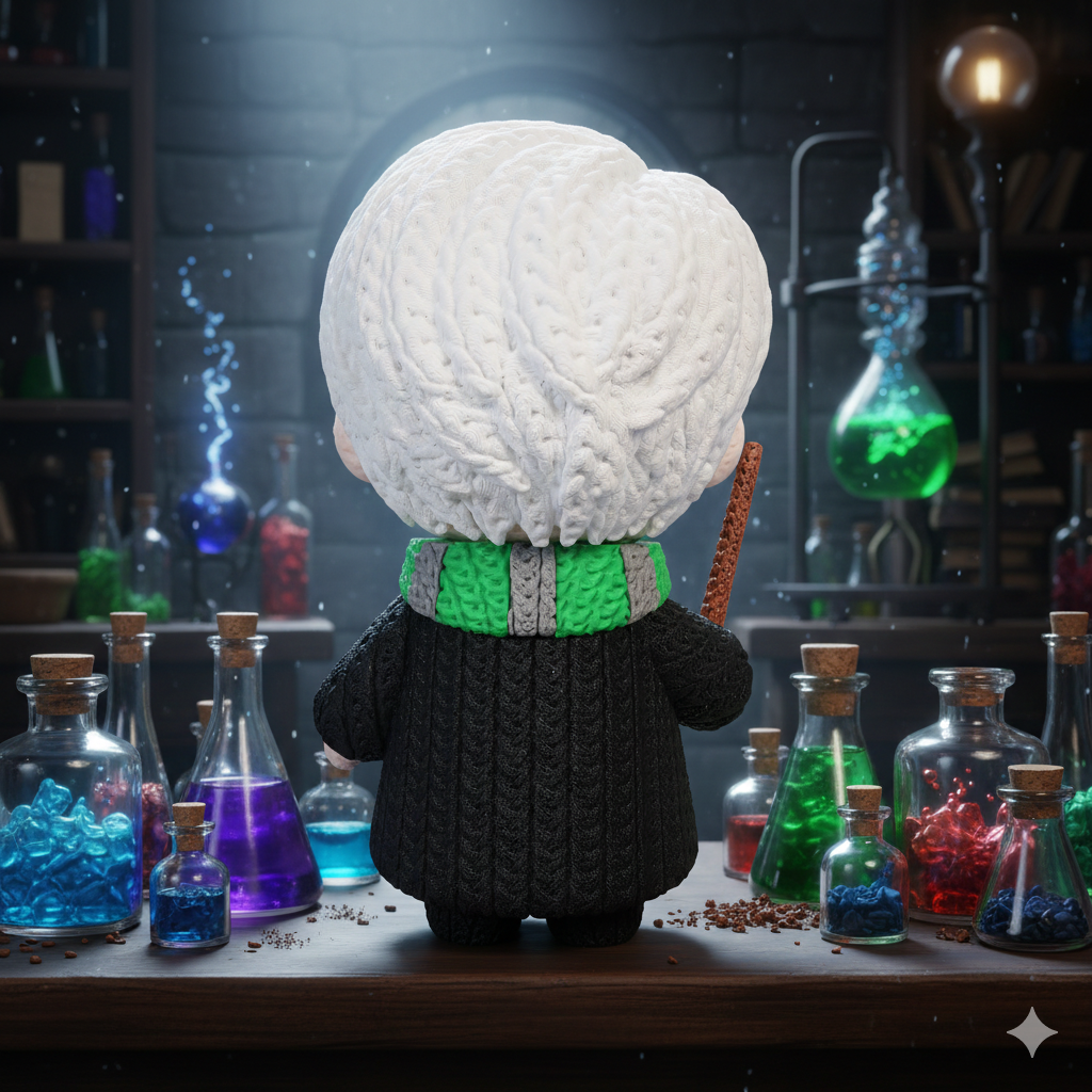 L'Atelier di Zelda Draco Malfoy Crochet statua 3D PLA taglia Media