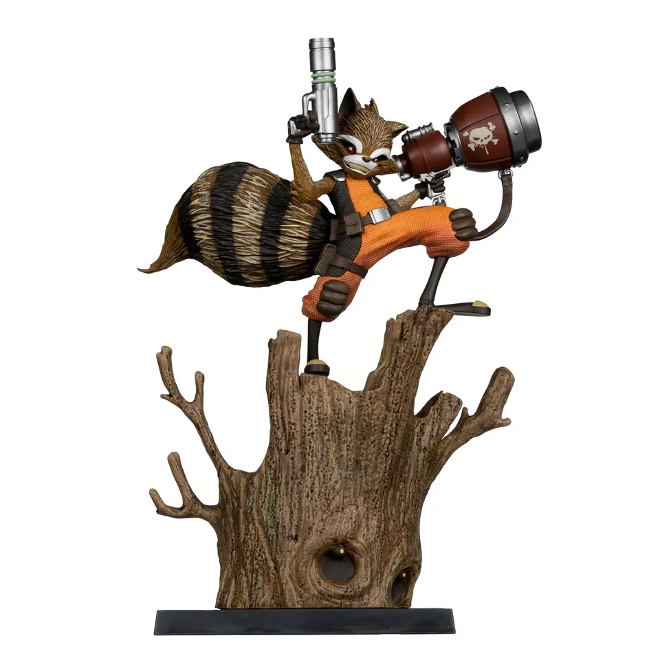 McFarlane Marvel Rocket Raccoon statua 1:6 con fumetto