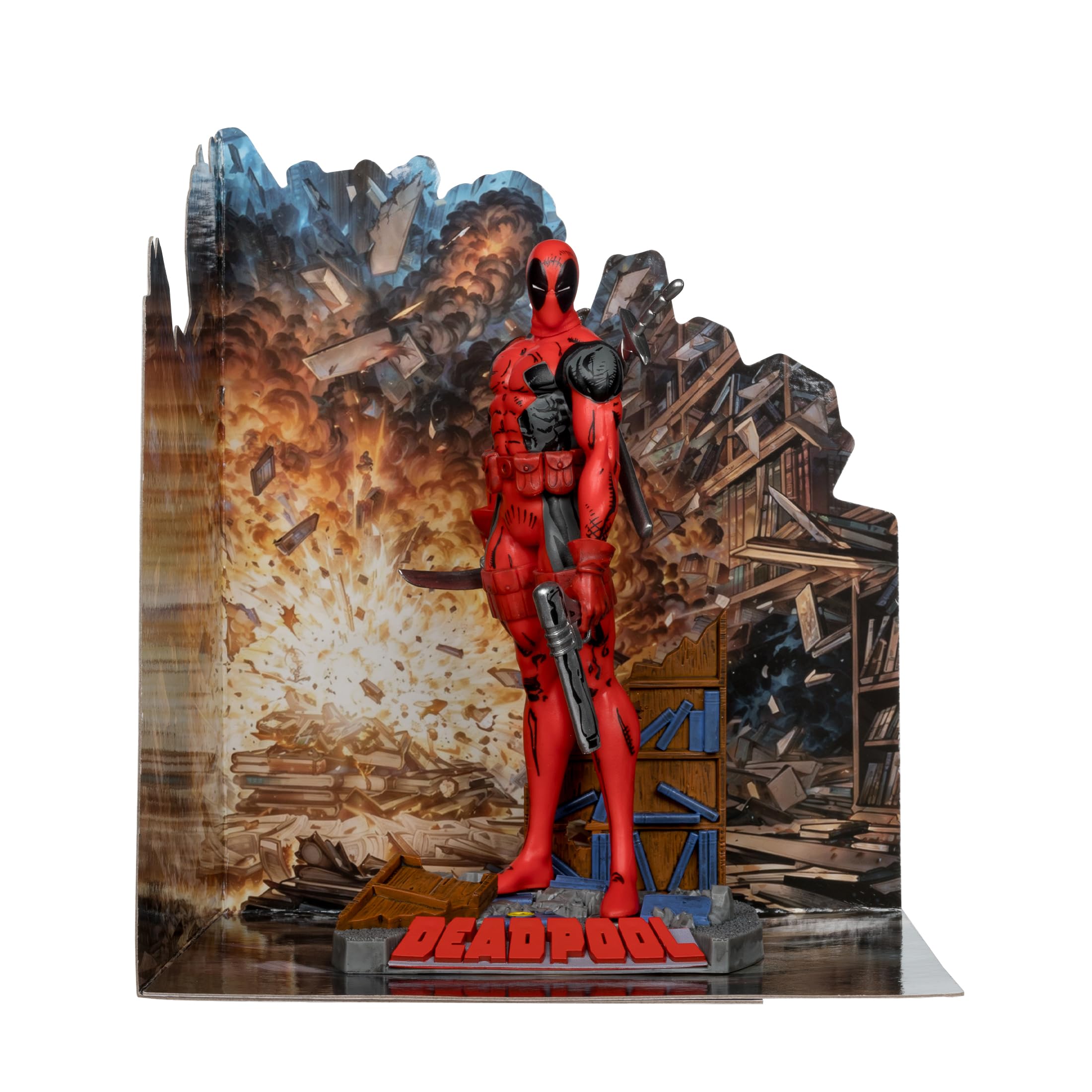 McFarlane Marvel Deadpool New Mutants 98 statua 1:10 con scena