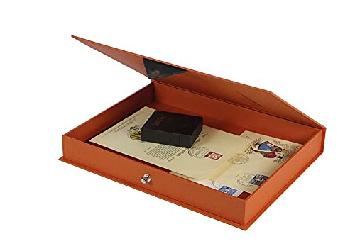 SAFE Leonardo 4008 Scatola Gioielli Carta Marmorizzata Oro