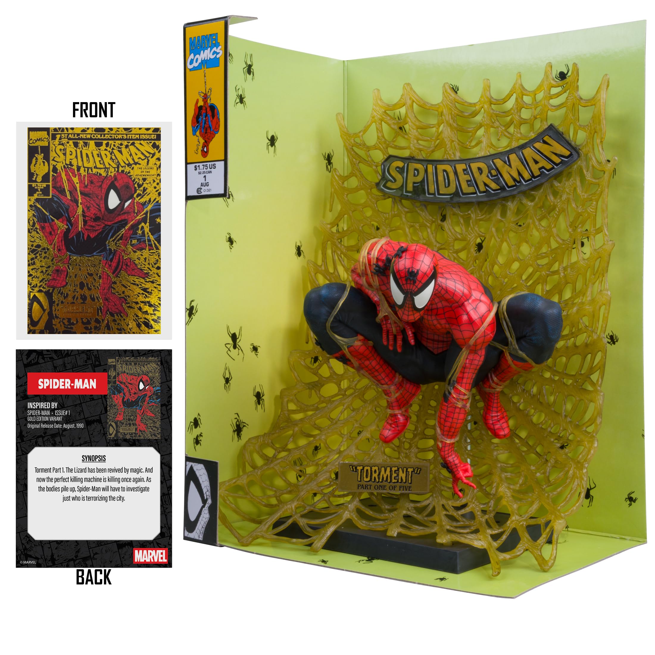 McFarlane Marvel Spider-Man #1 Gold Edition statua PVC 15 cm