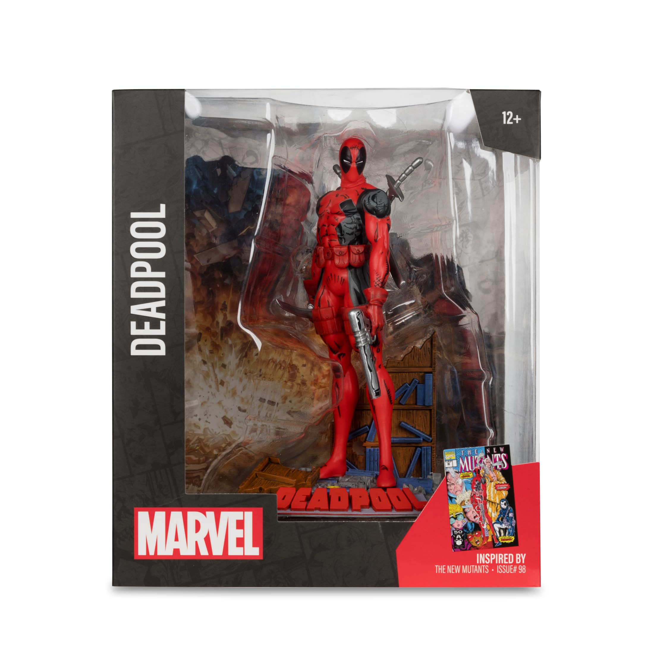 McFarlane Marvel Deadpool New Mutants 98 statua 1:10 con scena