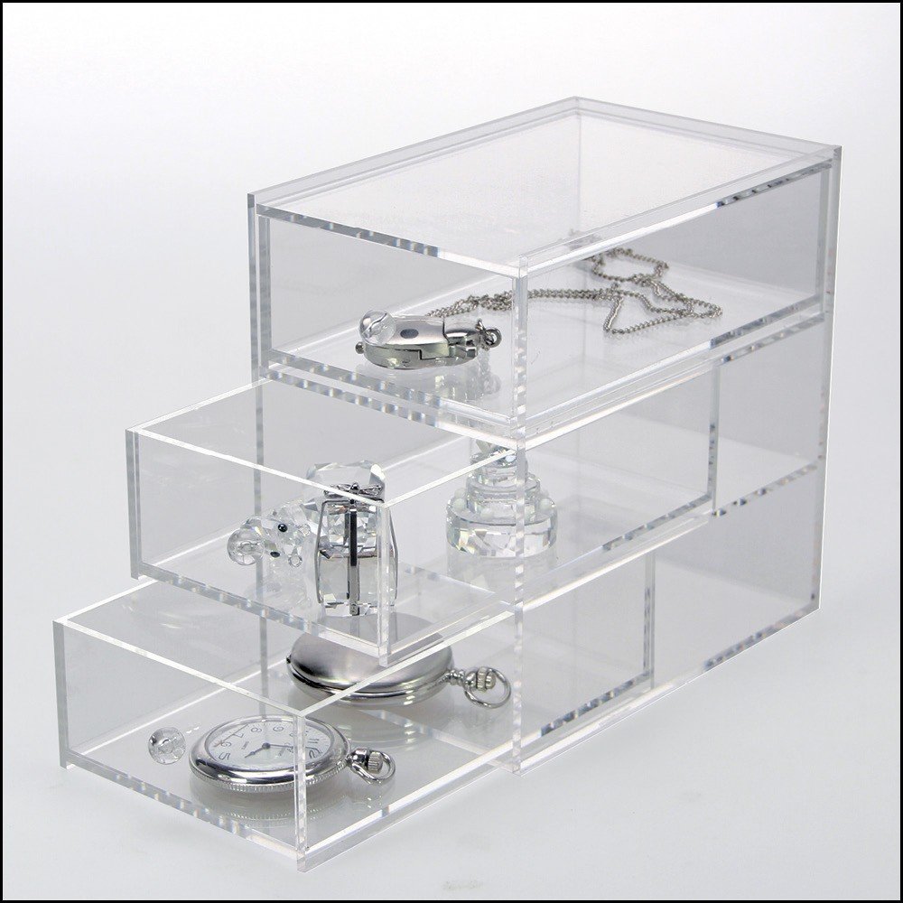 SAFE Sammelboxen cassettina con cassetto in acrilico trasparente