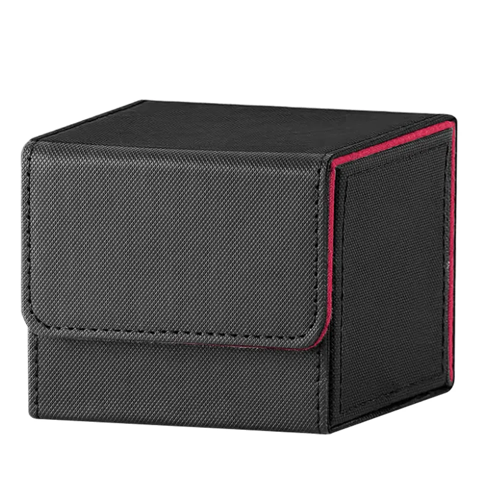 TS Collezionismo Deck Box Premium 100 Carte Nero Rosso