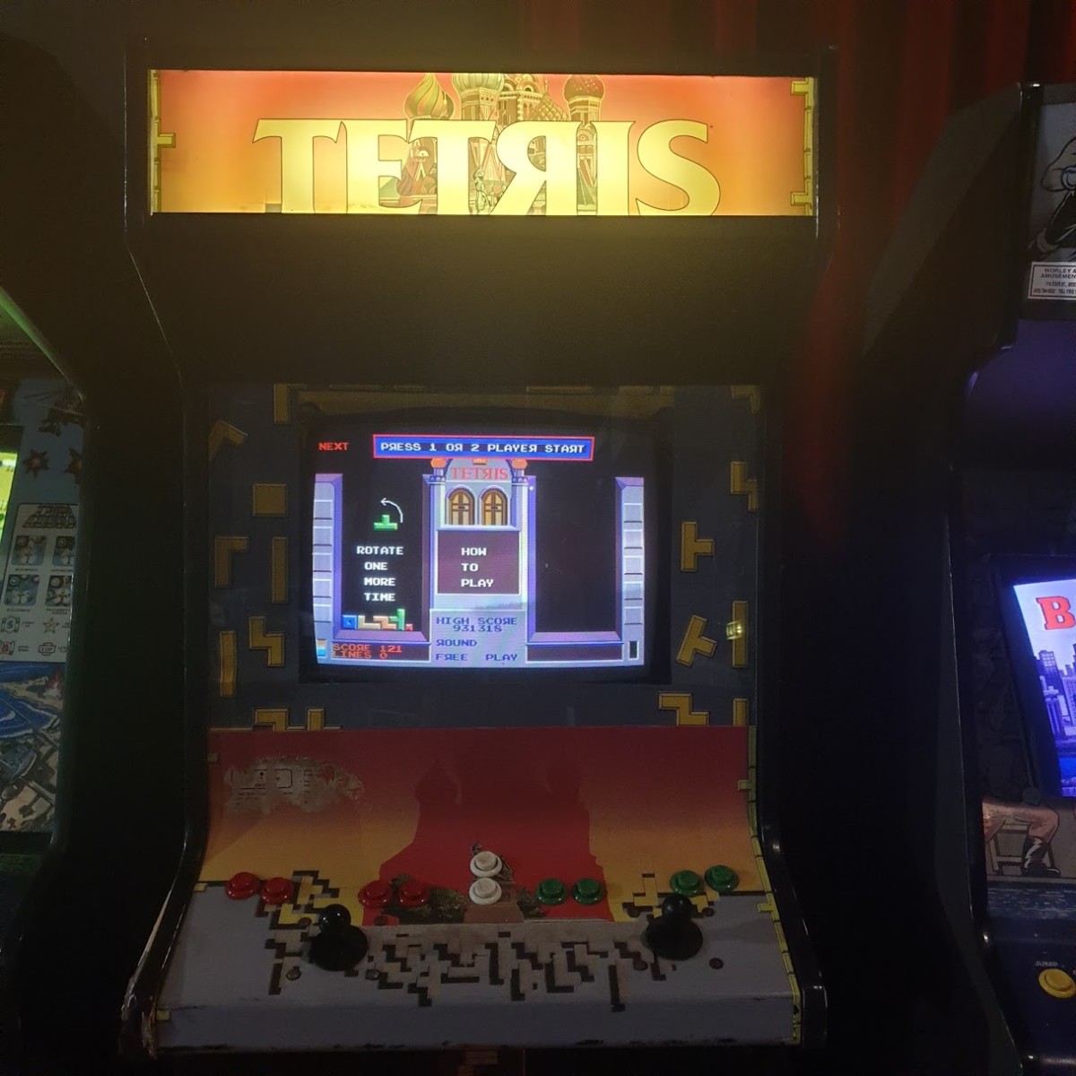 Arcade Story Tetris cabinato arcade Atari 1988 da collezione
