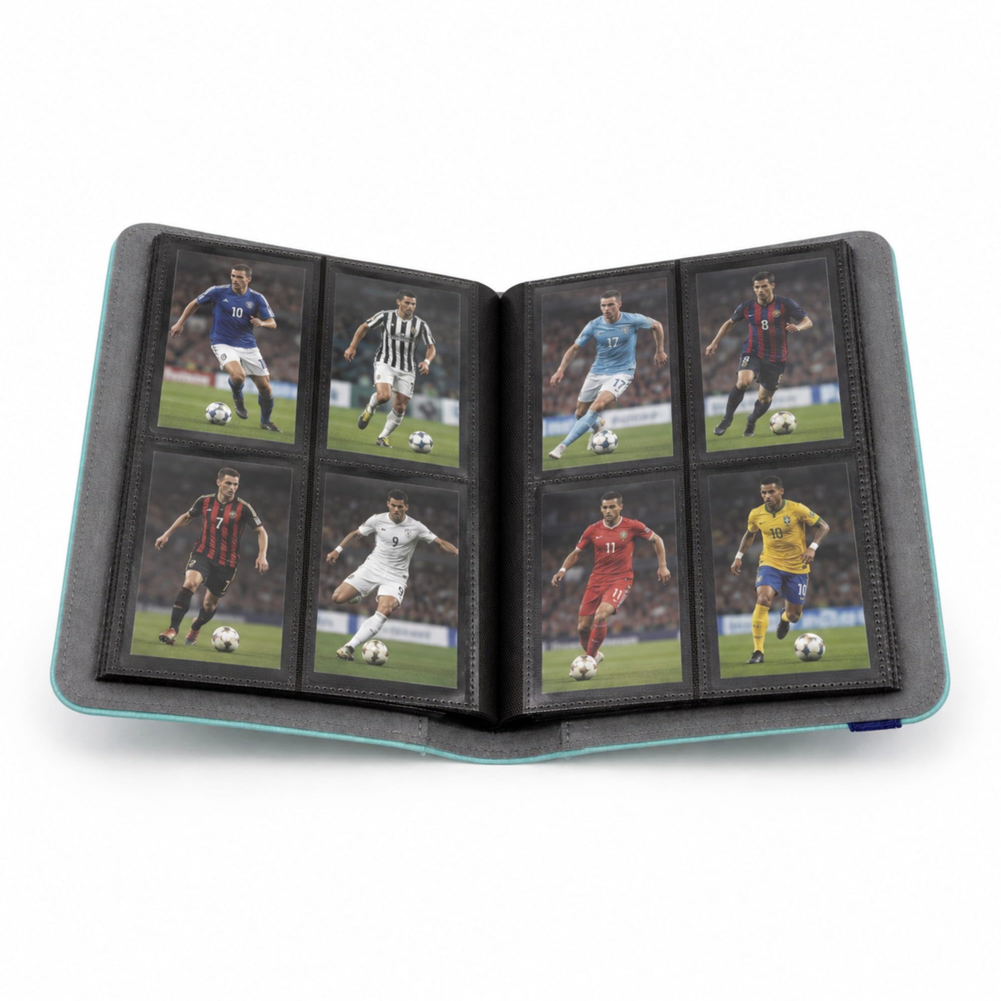 Safe Album Carte Calcio 160 Carte Verde 20 Pagine Elastico
