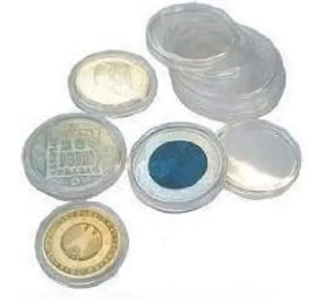 Safe capsule monete 22 mm 25 pezzi plexiglass