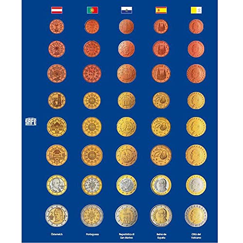 Safe 1861 Set 5 Pagine Euro 1 cent-2 euro per Topset 7817