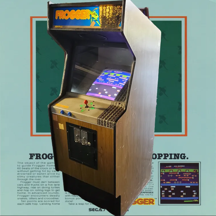 Arcade Story Leggende Frogger cabinato arcade 1-2 giocatori
