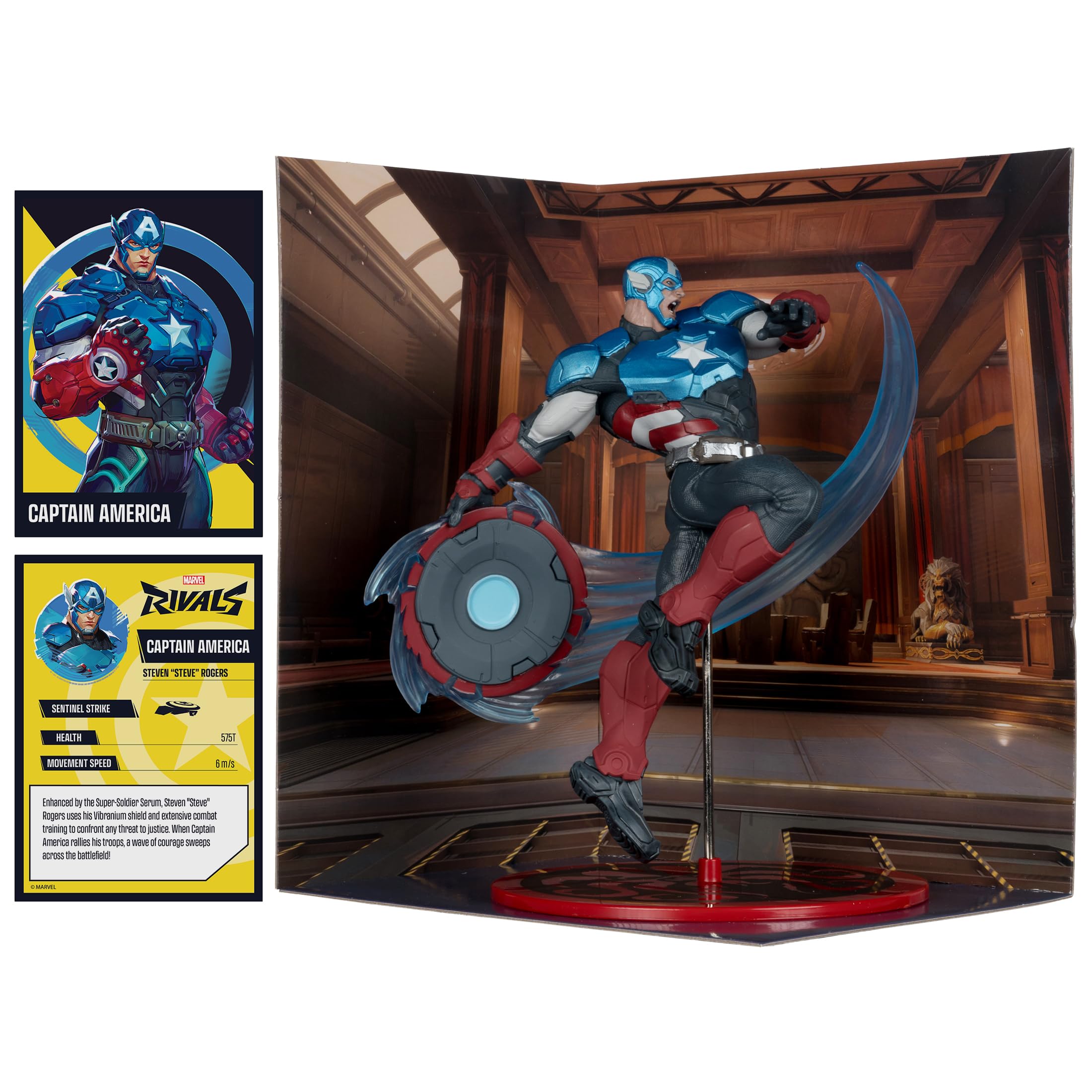 McFarlane Marvel Rivals Captain America statua 1:10 20 cm