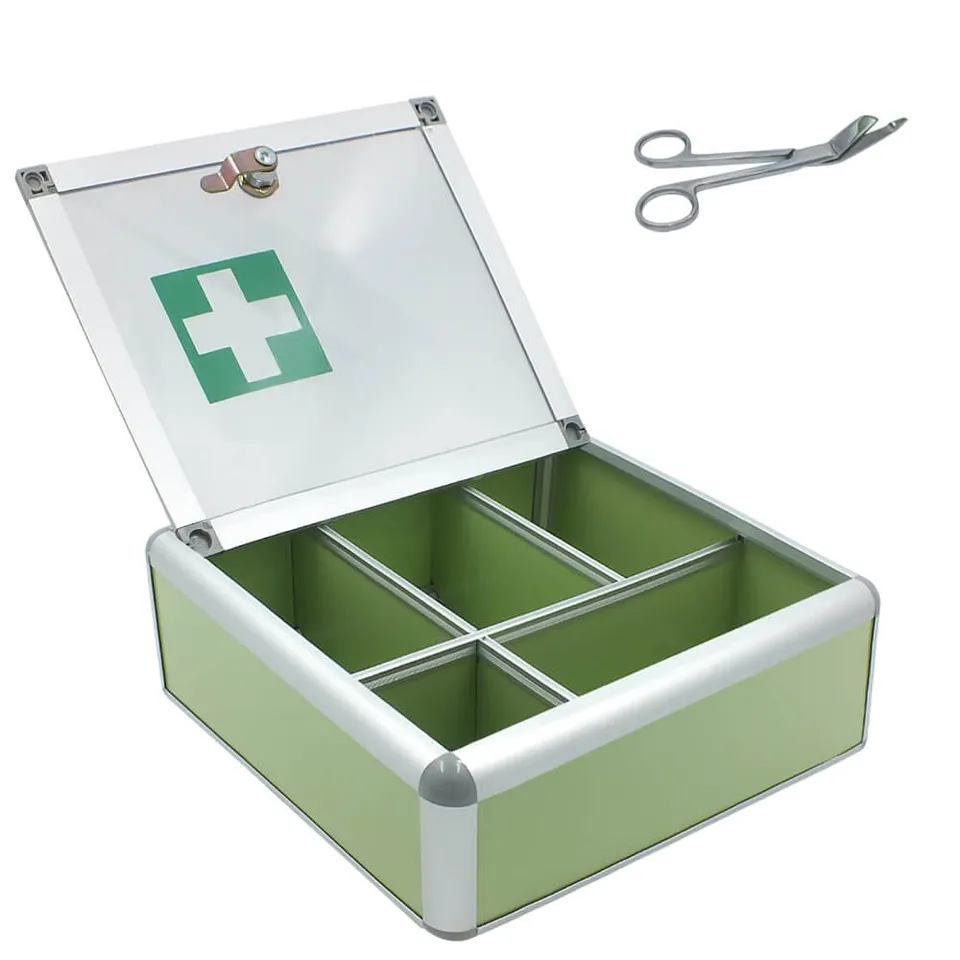 Safe Cassetta pronto soccorso da muro coperchio trasparente