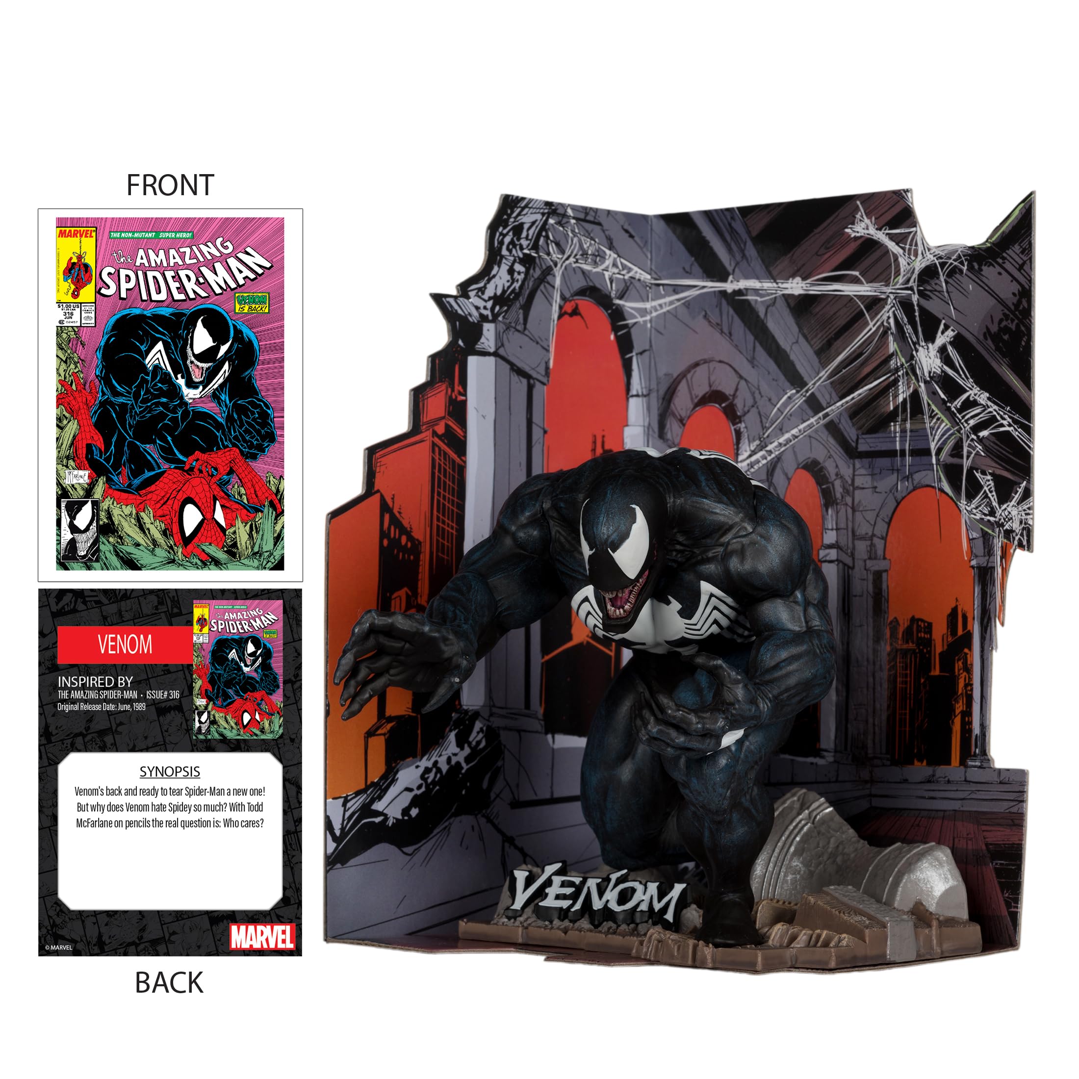 McFarlane Marvel Venom Amazing Spider-Man 316 statua 1:10