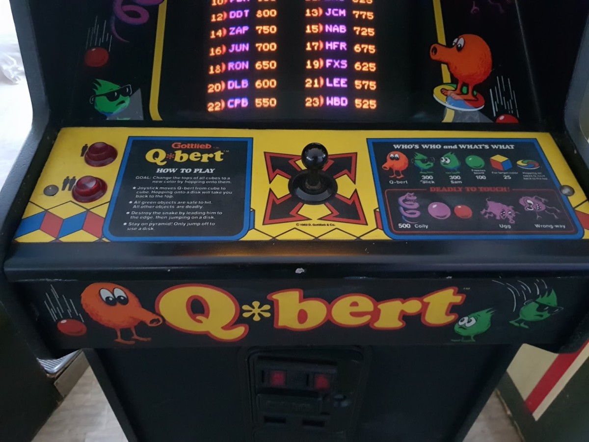 Arcade Story Arcade Q*Bert 1982 Cabinato Giallo Gottlieb